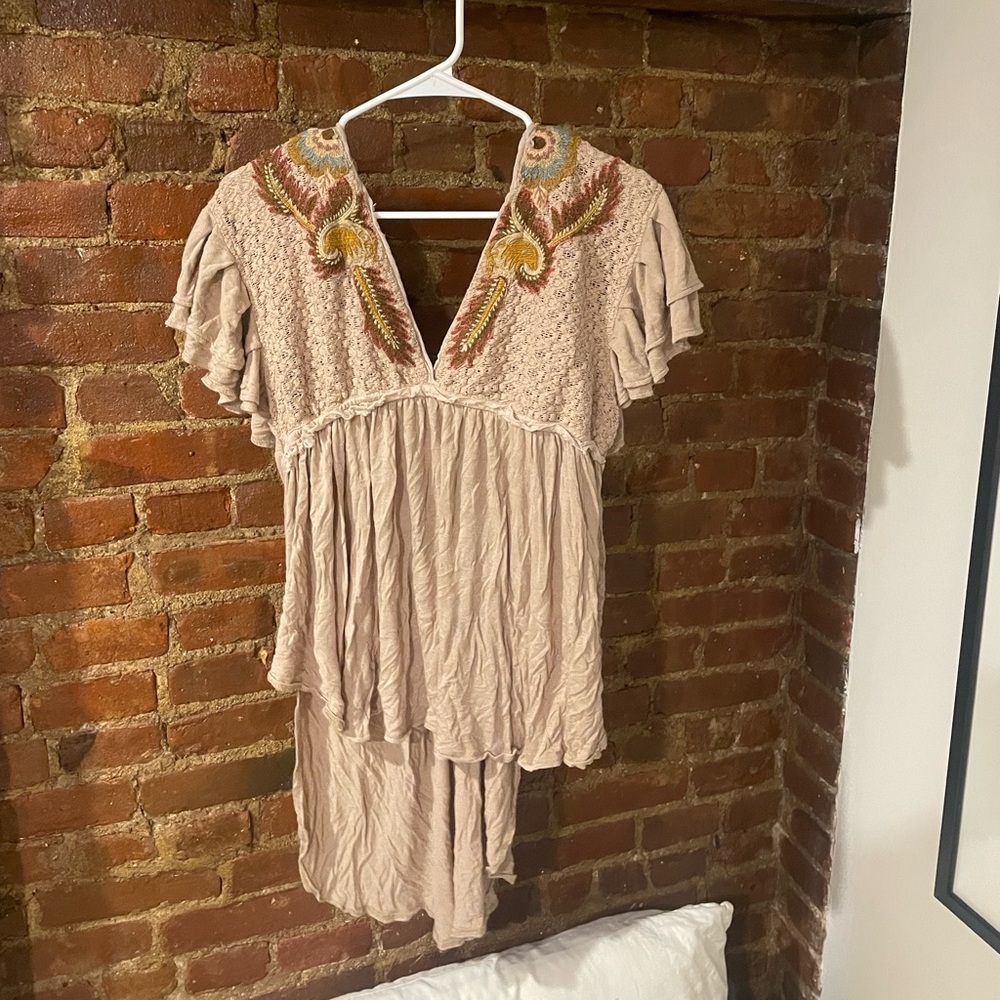 COPY - FP boho low back embroidered tunic